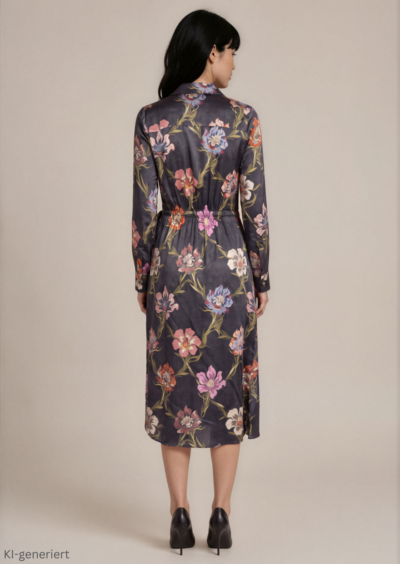 Kleid aus Viskose und Seide - Multi – Bild 5