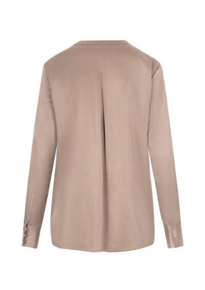 Seiden-Tunikabluse "Emilia" – Taupe – Bild 2