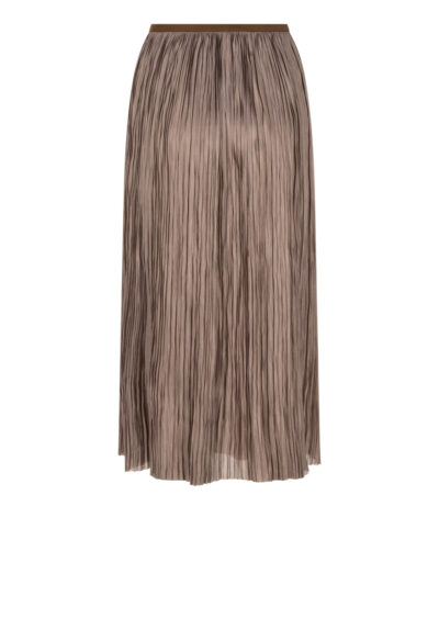 Plissee-Midirock - Taupe/Gold – Bild 2