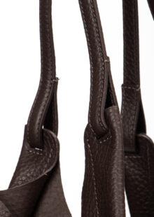 Leder-Tasche "Dua" - Dunkelbraun – Bild 3