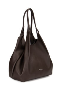 Leder-Tasche "Dua" - Dunkelbraun – Bild 2