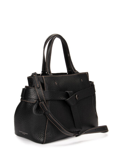 Leder-Tasche "Miranda" - Schwarz – Bild 2