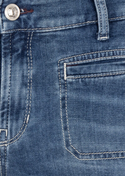 Flared-Jeans „Tess“ – Mittelblau – Bild 3