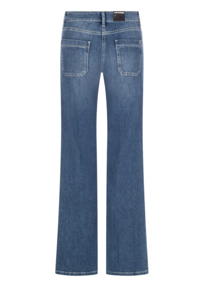 Flared-Jeans „Tess“ – Mittelblau – Bild 2