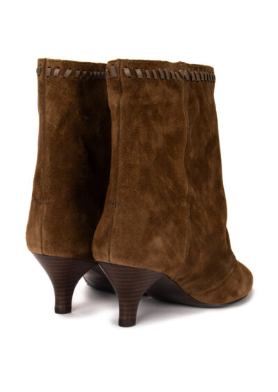 Stiefeletten aus Veloursleder - Braun – Bild 8