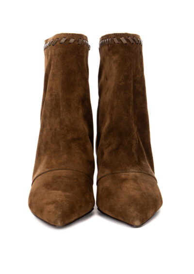 Stiefeletten aus Veloursleder - Braun – Bild 6