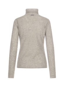 Dünner Rollkragen-Pullover - Hellgrau – Bild 2