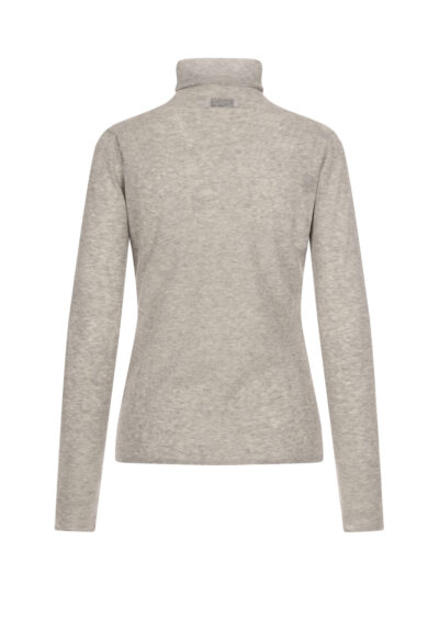 Dünner Rollkragen-Pullover - Hellgrau – Bild 2