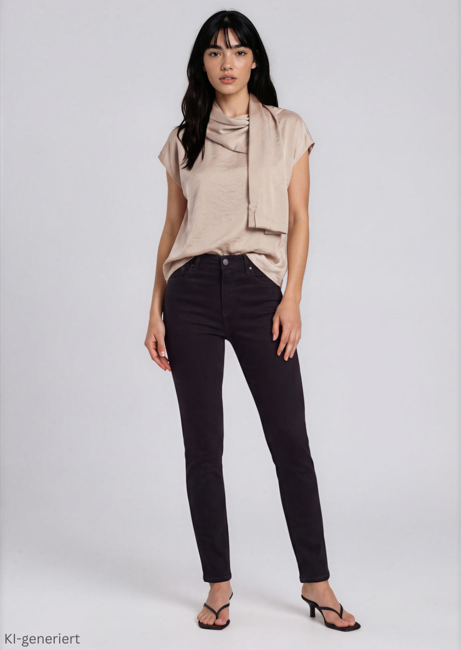 39236_251-model Bluse "Mira" mit Schalkragen - Greige – Bild 1