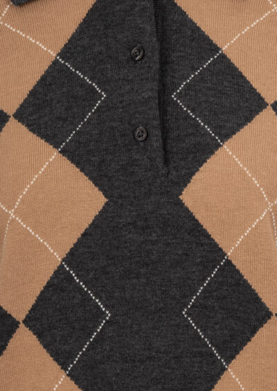 Pullover „Shailene“ – Grau/Beige – Bild 4
