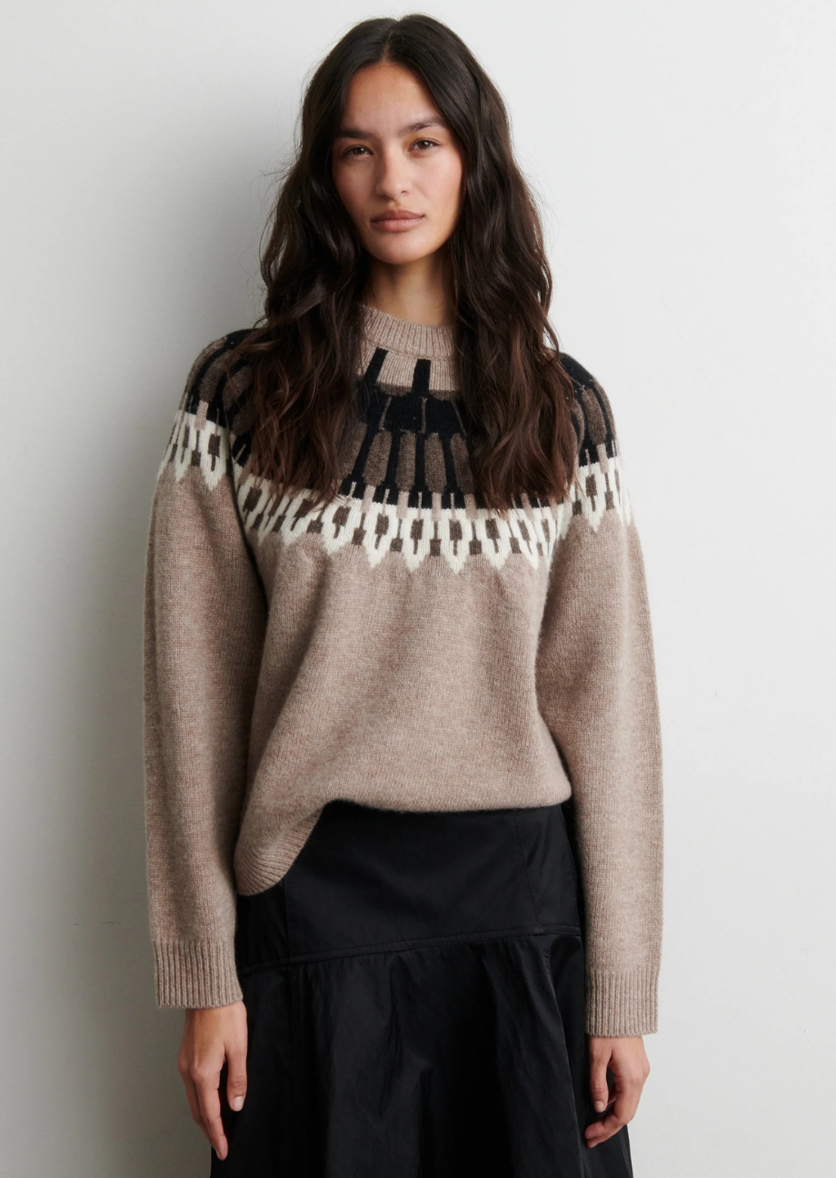 39314_1041-model Wollpullover "Arlo" in Norwegermuster - Multi – Bild 1