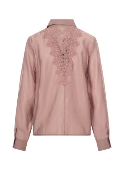 Bluse mit Spitze "Molly" - Rosa – Bild 2