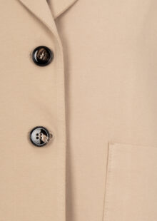 Blazerjacke aus Baumwolle - Beige – Bild 3