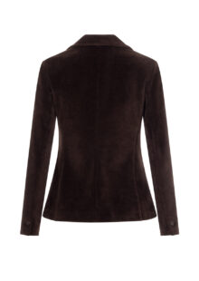 Samt-Blazer - Braun – Bild 2