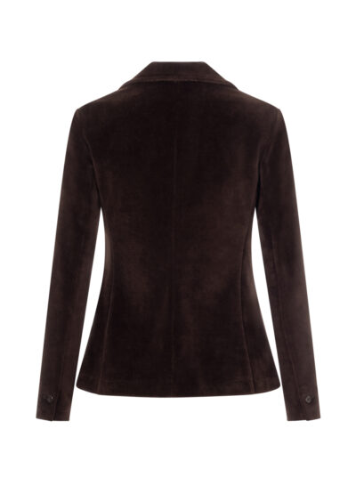 Samt-Blazer - Braun – Bild 2