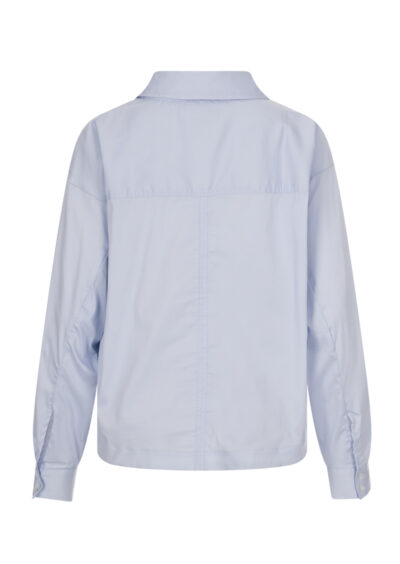 Bluse mit V-Ausschnitt - Hellblau – Bild 2