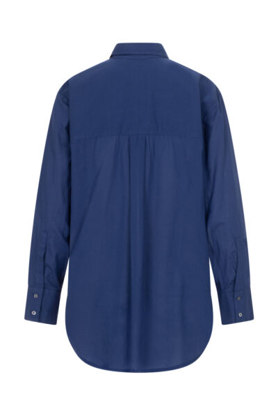 Baumwoll-Bluse - Blau – Bild 2