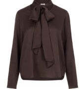 tonno-&-panna-bluse-seide-dunkelbraun