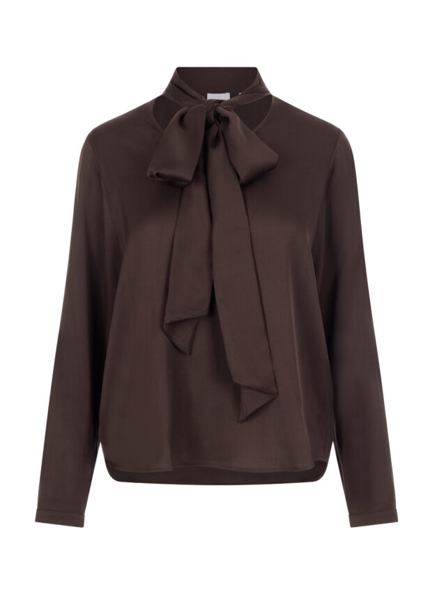 tonno-&-panna-bluse-seide-dunkelbraun