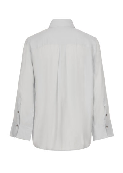 Seidenbluse "Jessi" - Hellblau – Bild 2