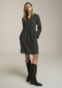 Blusenkleid "Alberta" - Dunkelgrau