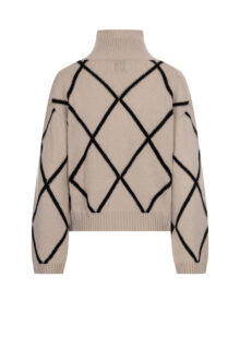 Pullover aus Schurwolle und Kaschmir - Grau/Schwarz – Bild 3