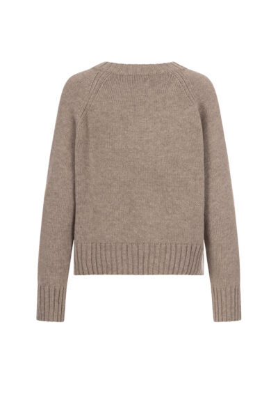 Pullover aus Schurwolle und Kaschmir - Taupe – Bild 2