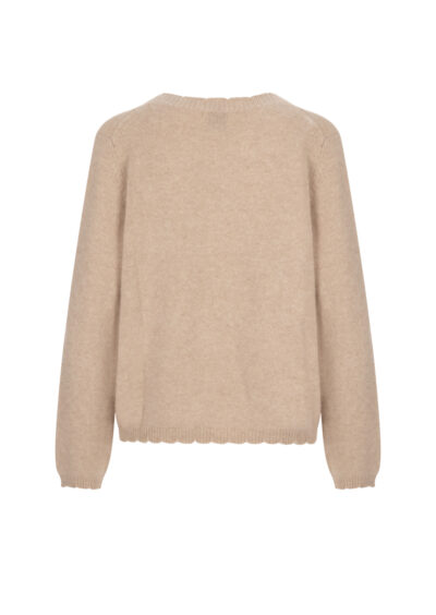 V-Neck-Pullover aus Kachmir - Beige – Bild 2
