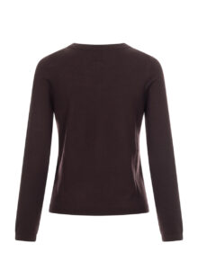 Strick-Shirt aus Schurwolle - Dunkelbraun – Bild 2