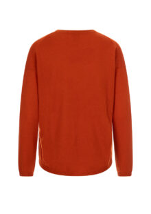 Kaschmirpullover - Orangerot – Bild 2