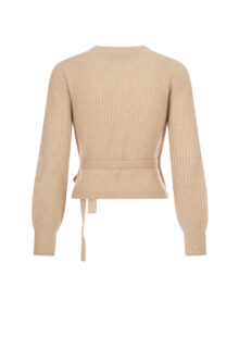 Strickweste "Artikfi" aus Kaschmir und Baumwolle- Beige – Bild 2