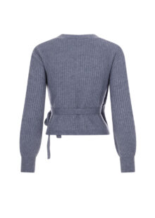 Strickweste "Artikfi" aus Kaschmir und Baumwolle- Blau – Bild 2