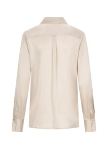 Seidenbluse „Erin“ – Beige – Bild 2
