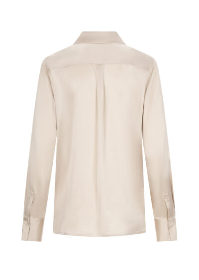 Seidenbluse „Erin“ – Beige – Bild 2