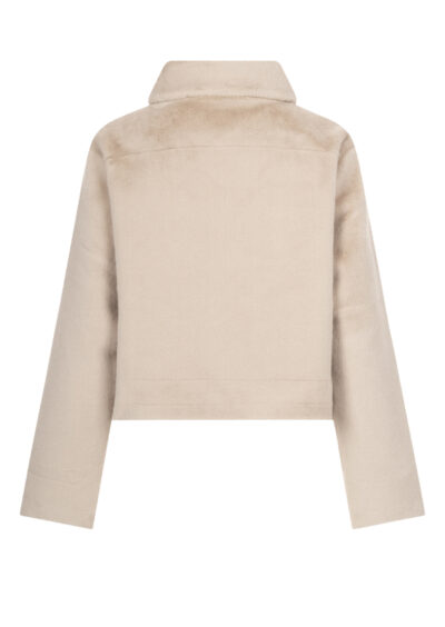 Fake-Fur-Jacke "Julia" - Cremeweiß – Bild 2