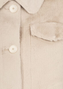 Fake-Fur-Jacke "Julia" - Cremeweiß – Bild 3