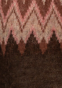 Pullover mit Norwegermuster - Braun/Rosa – Bild 3