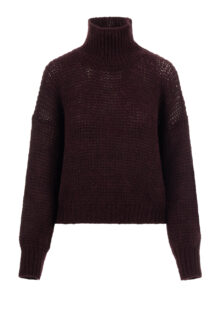 roberto-collina-pullover-grobstrick-weinrot