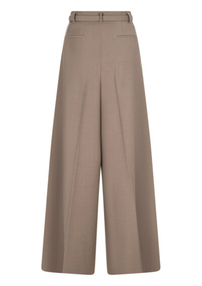 Weite Hose mit Bundfalten - Taupe – Bild 2