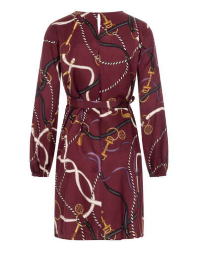 Minikleid aus Viskose - Rot/Multi – Bild 3