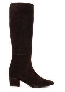 Veloursleder-Stiefel - Braun – Bild 2