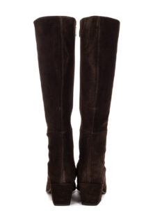 Veloursleder-Stiefel - Braun – Bild 5