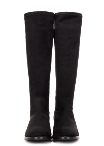 Flache Stretch-Stiefel - Schwarz – Bild 4