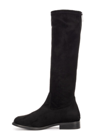 Flache Stretch-Stiefel - Schwarz – Bild 3