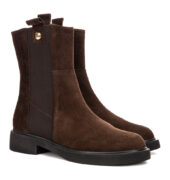 Flache Stiefeletten - Braun
