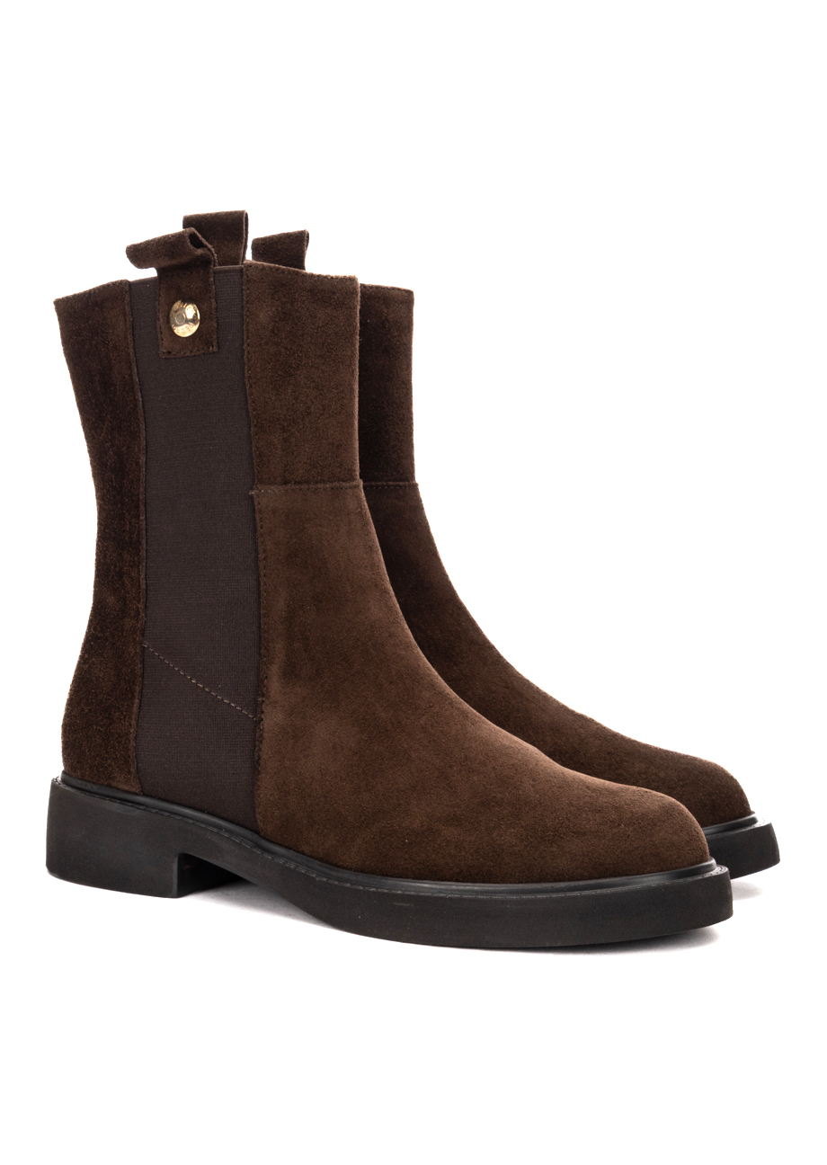 39617_testa_1 Flache Stiefeletten - Braun – Bild 1