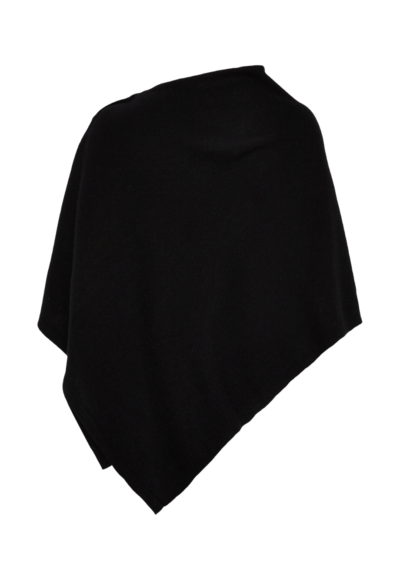 Poncho aus Wolle und Kaschmir - Schwarz – Bild 2