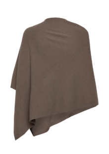 Poncho aus Wolle und Kaschmir - Taupe – Bild 3