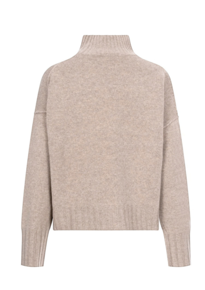 Pullover aus Merinowolle - Greige – Bild 2