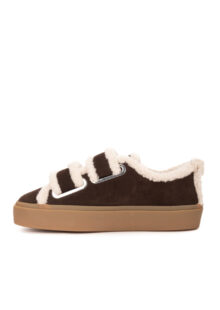 Sneakers "Velcro Low" - Dunkelbraun – Bild 3